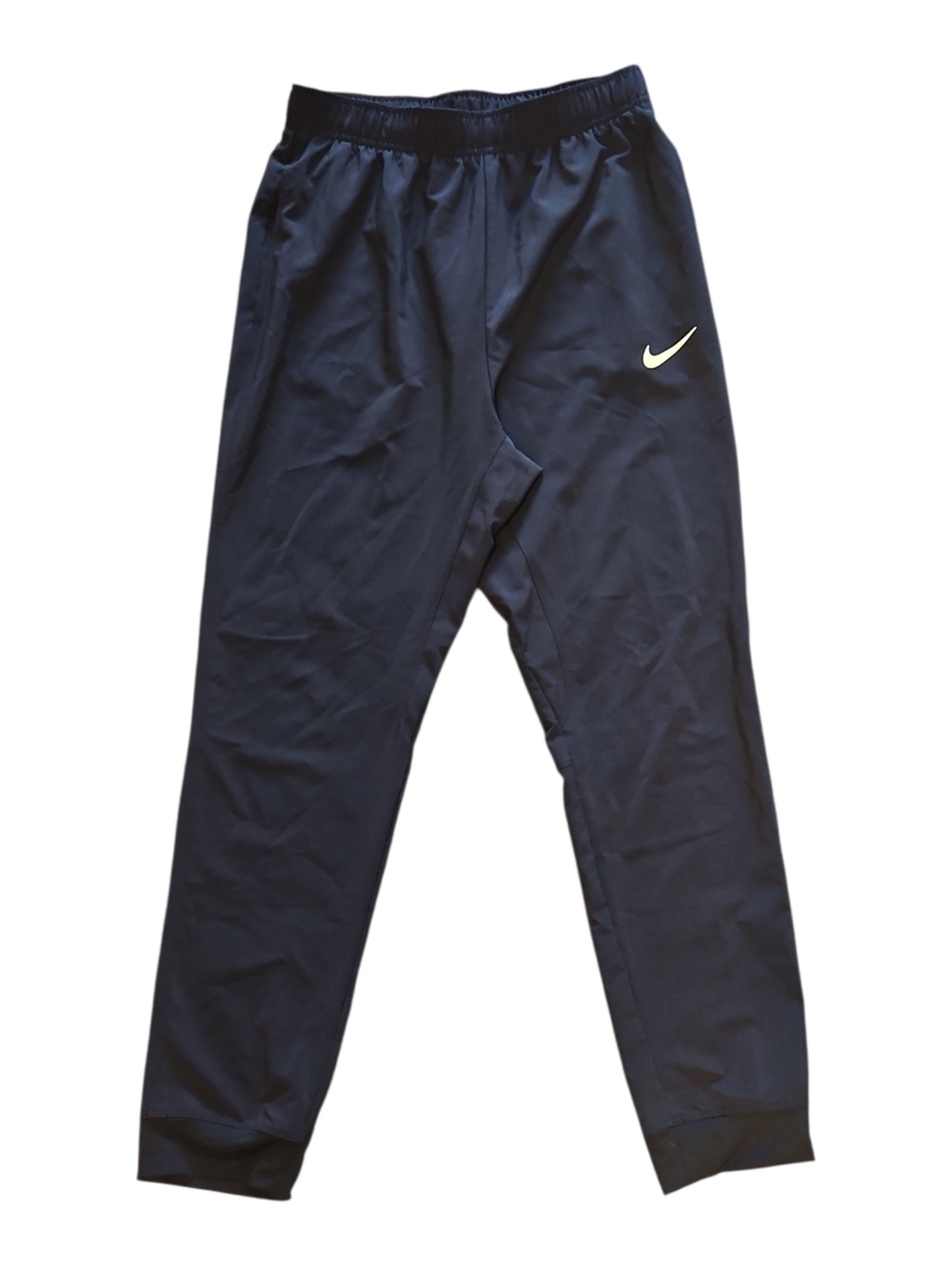 Nike Kid's Black Joggers with White Swoosh Size X-Large